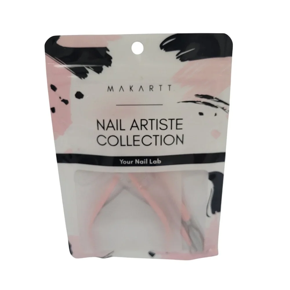 New Makartt Nail Artiste Cuticle‎ Cutter Pusher Tool Set Pink